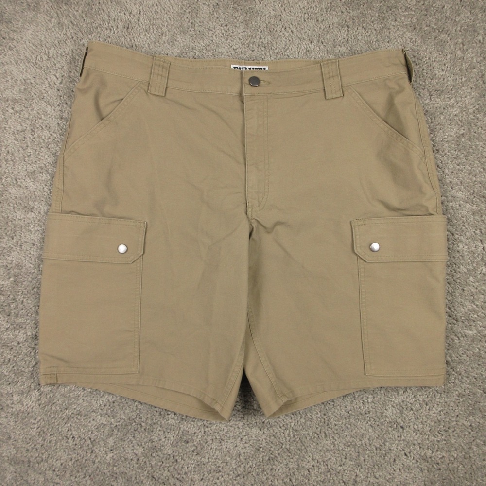 Duluth Shorts Mens 40 Beige Khaki 40 Grit Cargo Workwear Heavy Canvas 10" Inseam